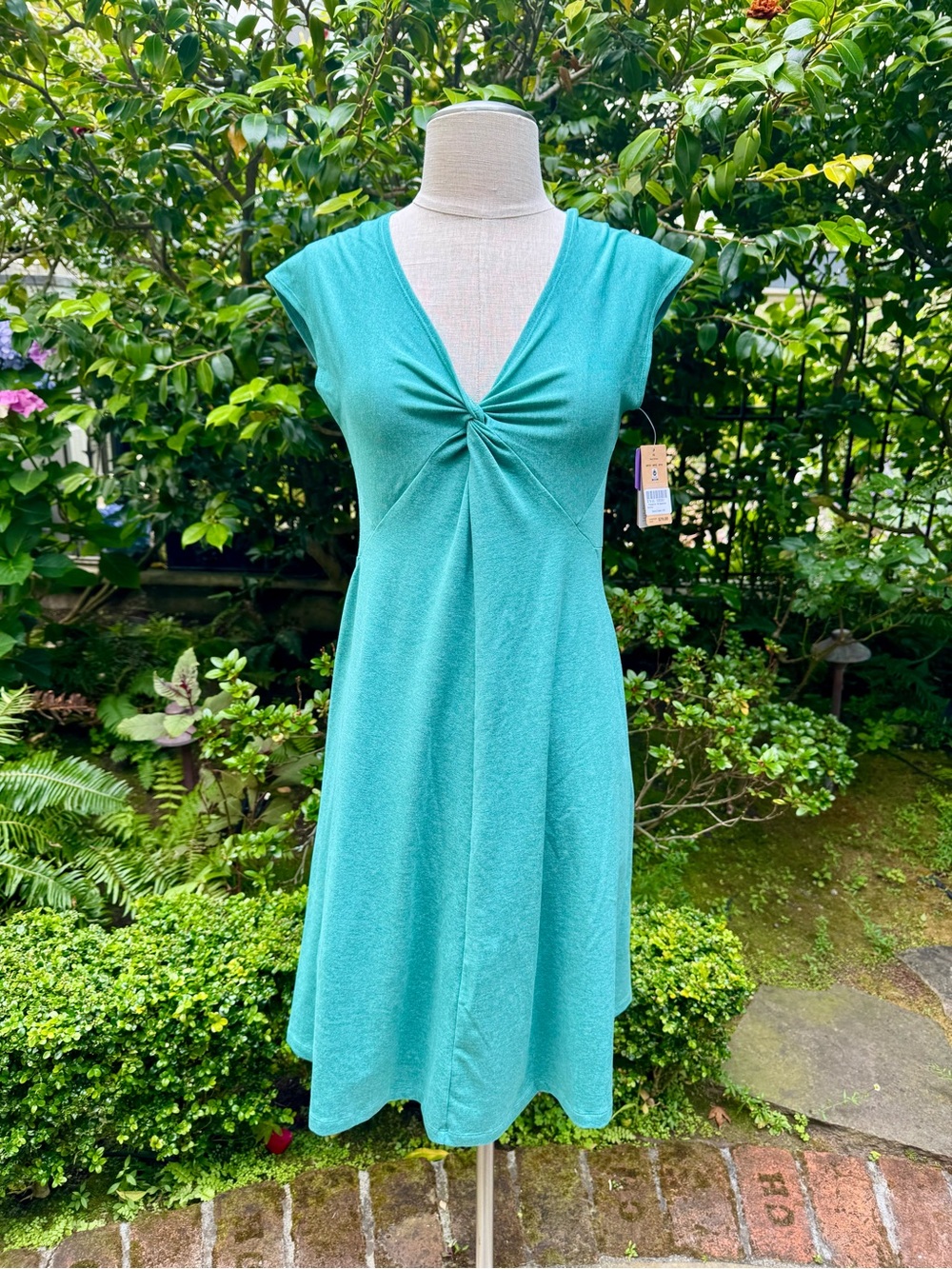 Patagonia Seabrook Bandha Dress Green Sz XS
